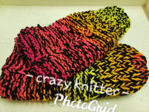 Hand Knit Women knitted Slippers