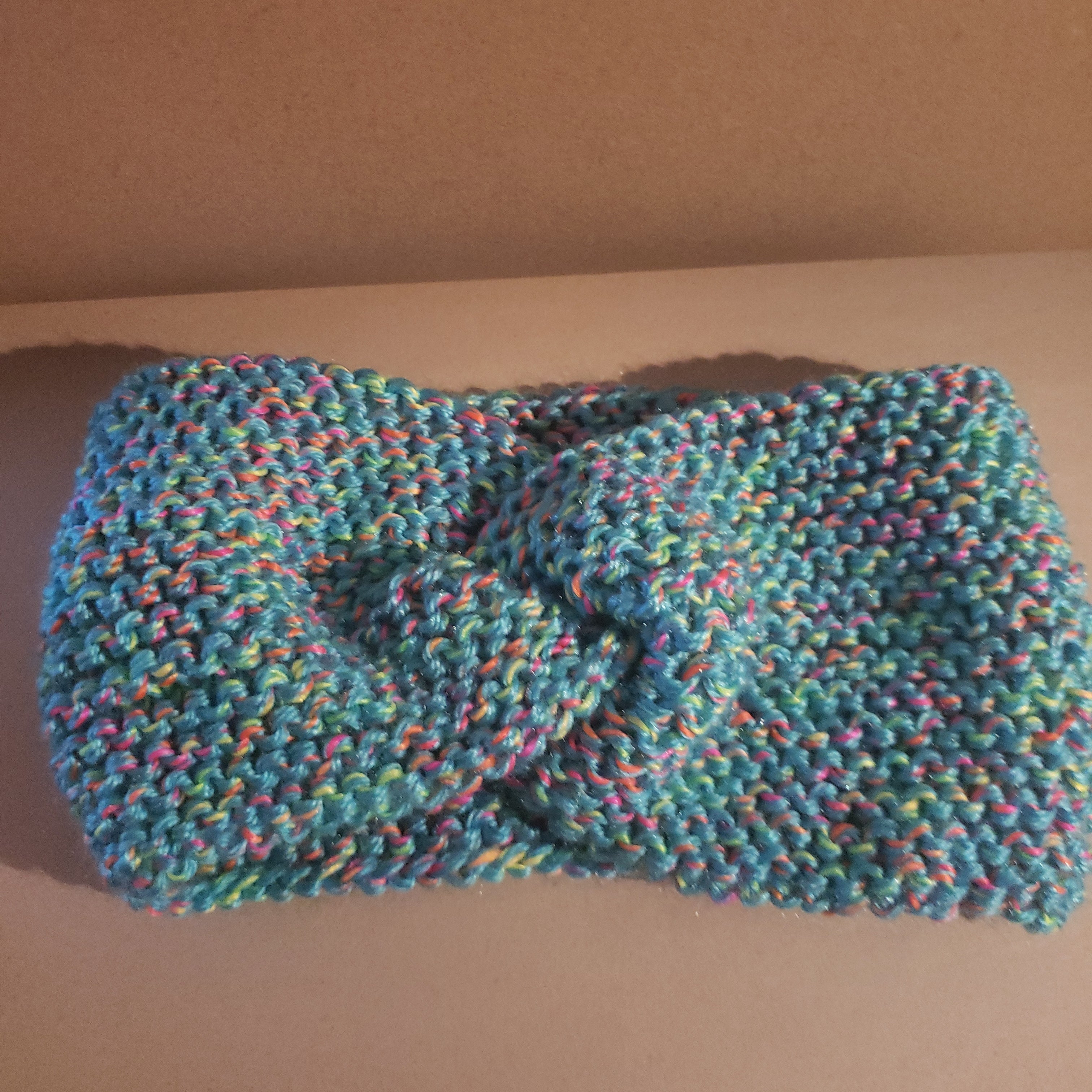 Hand Knitted Headband With A Twist Children Size.