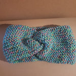 Load image into Gallery viewer, Hand Knitted Headband With A Twist Children Size.
