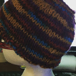 Load image into Gallery viewer, Hand Knit Knitted ‘Messy Bun’ Hat
