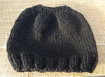 Load image into Gallery viewer, Hand Knit Knitted ‘Messy Bun’ Hat
